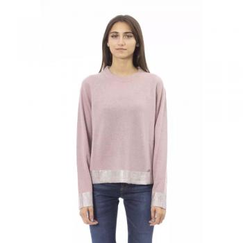 Baldinini Trend Pink Wool Sweater - M