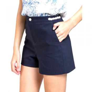 NAF NAF, PANTALON CORTO, EMATELOT SH1, 38, AZUL MARINO