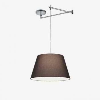 Lámpara Colgante Certo Conical 1 Luz Antracita E27 Ajustable