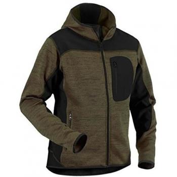 Blaklader Hooded Knit Jacket XXL - Army Green/Black