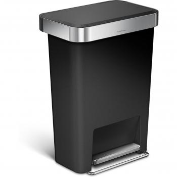 Simplehuman 45L Rectangular Step Trash Can with Pedal