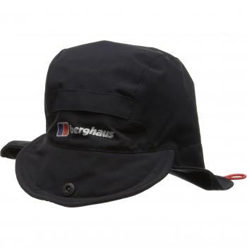 Berghaus Hydro Shell - Gorra con solapa impermeable para hombre, Sombrero, Unisex, color negro, tamaño S/M