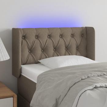Cabecera Led Tortera 83x16x78/88 cm en Tela Gris Taupe
