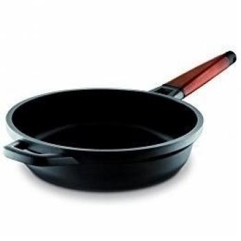 Castey - Sartén Alta Induction Con Mango Madera 28 Cm Caste