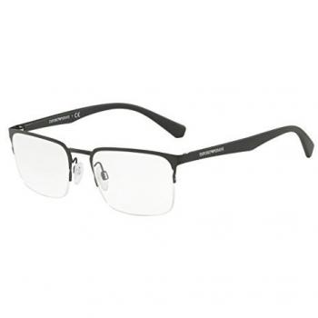 Emporio Armani 0EA1062, Monturas de Gafas para Hombre, Matte Black, 53