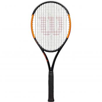 WILSON Burn 100ULS Tennis Racket, Adultos Unisex, Grey/Orange, L0