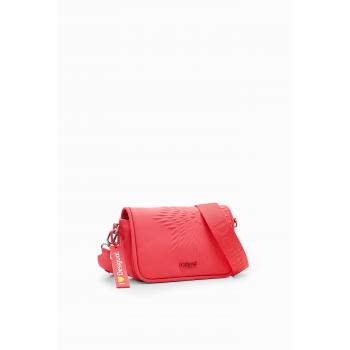 Desigual Pink Polyethylene Handbag, Cross Body Bags, female, Size: ONE SIZE, Adjustable Strap