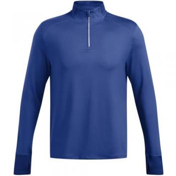 Under Armour Launch Pro 1/4 Zip Hombre Azul, camiseta técnica de manga larga para correr, media cremallera, color azul, talla L