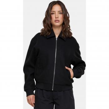 Urban Classics Women's Boxy Black Bomber Jacket