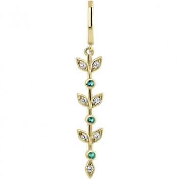 Piercing aro Morgana de plata y meta nickel free bañado en oro amarillo 18k