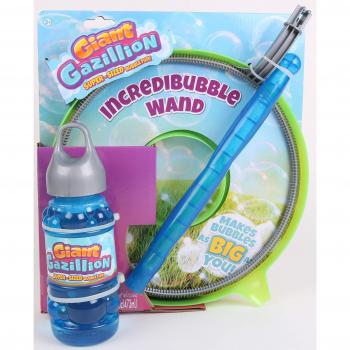 GAZILLION Incredibubble Wand - Varita para Pompas de Jabón Gigantes con Solución GAZILLION