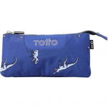 Estuche Totto Tablero escolar eco-friendly tres compartimentos color azul