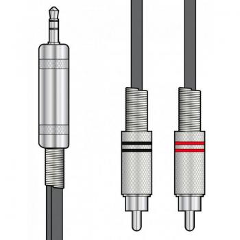 1.5m Chord Classic 3.5mm TRS to Dual RCA Audio Cable