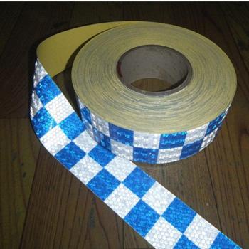 Tuqiang® Cinta adhesiva reflectante cuadrada de 300 cm x 5 cm, color azul con cinta adhesiva para avisar de seguridad, visibilidad, luz nocturna