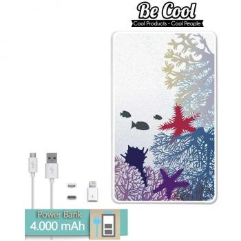 Becool® - Batería Externa Power Bank 4000 mah + Gratis 1 cable USB-MicroUsb