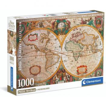 Puzzle 1000 piezas Mapa Antiguo (Clementoni)