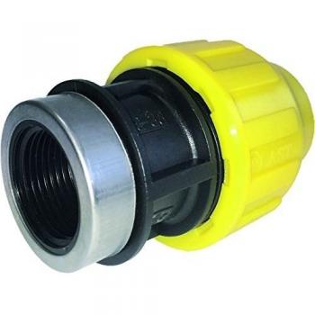 S&M Racor Enlace Rosca Hembra, Negro y Amarillo, 4.50x8.50x4.50 cm