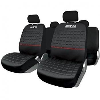 Sparco SPC1042RS - Juego de Fundas de Asiento LAZIO, Rojo
