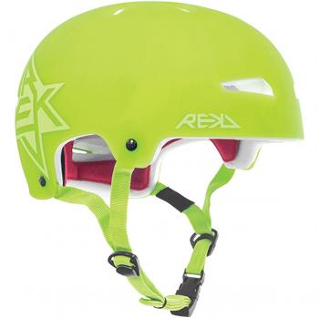 REKD Elite Icon Semi-Transparent Helmet Casco, Unisex Niños, Verde, M