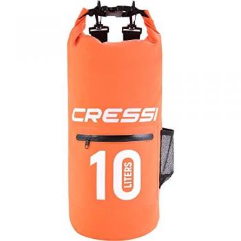 Bolsa Cressi Dry PVC Impermeable Multiuso con Cremallera, 10L, Naranja, Unisex Adulto