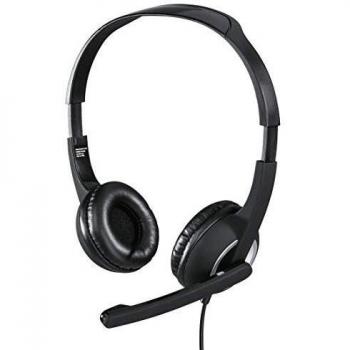 Hama Essential HS 300 Binaural Diadema Gris - Auriculares con micrófono