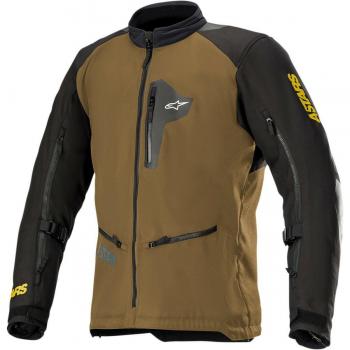 Alpinestars Chaqueta textil de moto Venture XT Camel-Negro, características: resistente al agua, forro térmico extraíble, múltiples bolsillos, protección CE en hombros y codos, ajuste en cintura y puños
