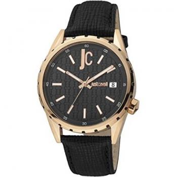 Just Cavalli Multicolor Men's Analog Date Watch with Leather Strap