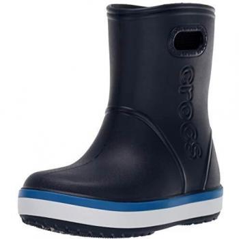 Crocs Crocband Rain Boot K, Stivali di Gomma, Navy/Bright Cobalt, 22/23 EU