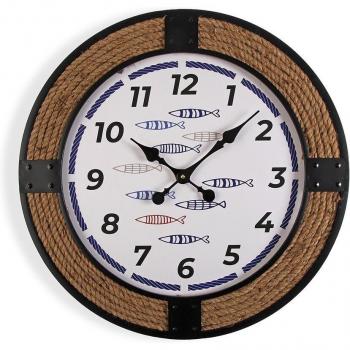 Reloj de Pared Decorativo Pez - Marrón