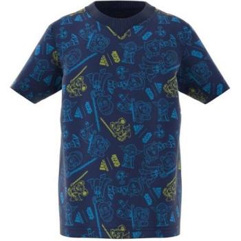 Camiseta Infantil Adidas x Star Wars Young Jedi Azul Oscuro Multicolor