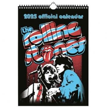Calendario A3 2025 The Rolling Stones - Calendario de pared grande, planificador mensual con ilustraciones a todo color (29,7x42 cm), multicolor