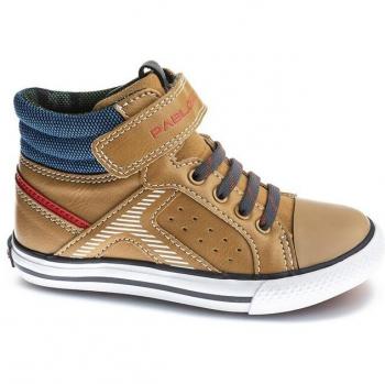 Botas Deportivas Sport Para Niños, Marca Pablosky, En Color Cuero