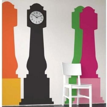 Blik Stickers muraux Horloge grand-père - Mandarine/Tournesol