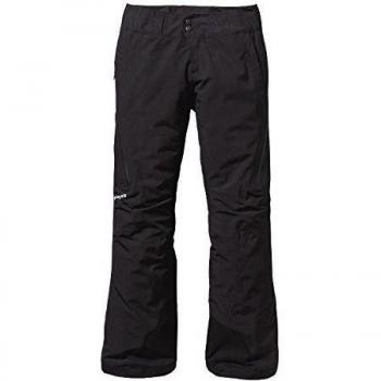 Patagonia Pantalón de esquí para mujer, Mujer, color Black W/Raw Linen, tamaño L