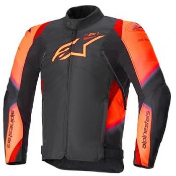 Alpinestars Chaqueta T-SP 1 V2 Impermeable Negro-Rojo Fluorescente Unisex Adulto M