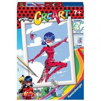 Ravensburger CreArt Pintar por Números Miraculous Ladybug Kit de Pintura