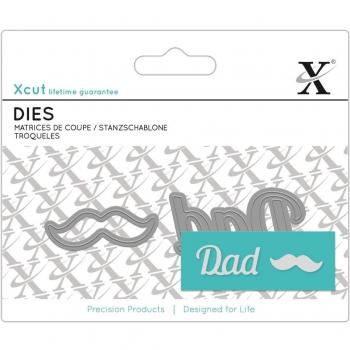 Xcut Docrafts Mini sentimiento Dad Tarjeta de papel Craft - Troquel de metal Set 2pcs
