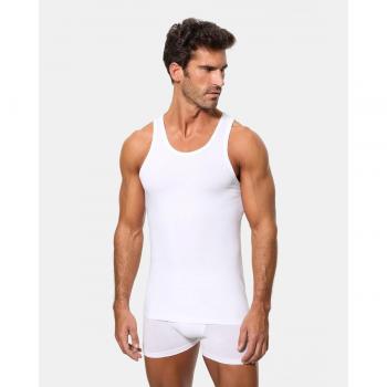 Camiseta interior de hombre de tirantes Abanderado, tipo camiseta tirante ancho, cuello redondo