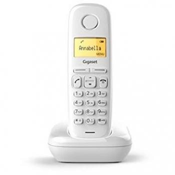 Teléfono Cordless Gigaset A170 Blanco - DECT, Identificador de Llamadas, Pantalla Iluminada, 50 Contactos