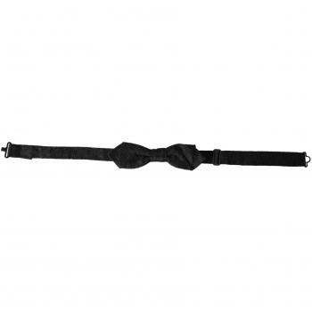 Black Silk Adjustable Neck Bow Tie