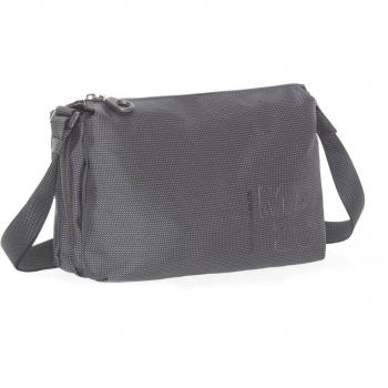 Bolsa Bandolera Mandarina Duck MD20, 26 cm, Acero Gris, Diseño Dividido