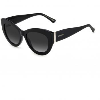 Jimmy Choo Xena Cat Eye Sunglasses for Women, Black, 54MM, One Size