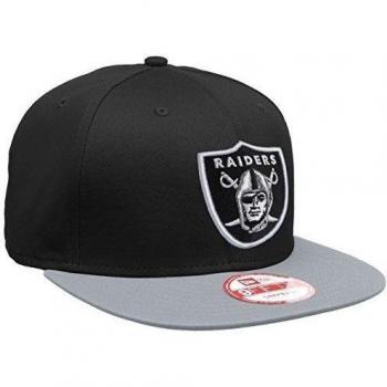 New Era Oakland Raiders Grablk Gorra, Unisex, Negro/Gris, M-L