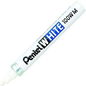 Pentel permanente marcador de pintura pluma, color blanco
