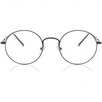 Gafas Anti-Azules Round Montuta Completa Metálico Azules Armazones para Hombre - SmartBuy Collection