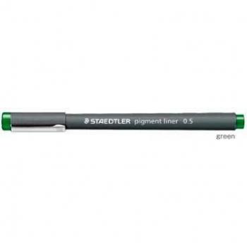 Bolígrafo fieltro Staedtler Pigment Liner 308 punta calibrée 0,5 mm verde