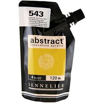 Sennelier : Abstract Acrylic Paint : 120ml : Satin : Cadmium Yellow Deep Hue
