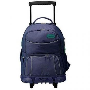 Mochila Escolar con Ruedas Estampado Blue Indigo - Yeil