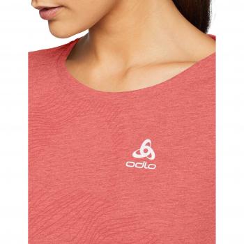 Odlo BL Crew Neck Core Camiseta, otoño/Invierno, Mujer, Color Baked Apple Melange, tamaño Extra-Small
