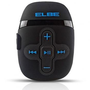 Elbe MP-118 - Reproductor MP3 4 GB Resistente al Agua, Color Negro